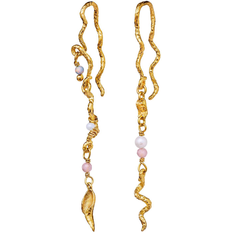 Dame Smykker Maanesten Elisa Earrings - Gold/Multicolour/Pearls