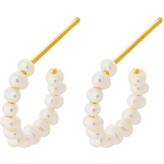 Pernille Corydon Ocean Treasure Hoops - Gold/Pearls