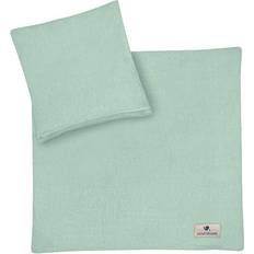 Muslin bedding green 80x80cm