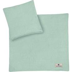 Babykörbe Zöllner Muslin bedding green 80x80cm