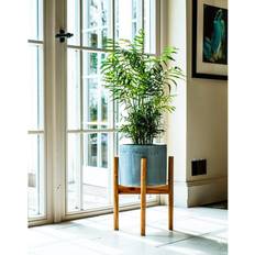 Scandi Wooden Plant Stand and Planter, Warm