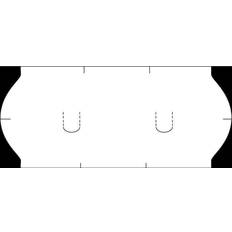 Billig Prismærkepistoler Prisprisetiketter m/aftagelig lim 26x12mm 1500stk