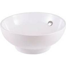 GoodHome Nura White Round Counter-Mounted Top Basin