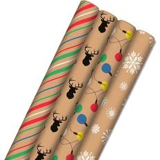 Hällmark Recyclable Christmas Wrapping Paper for Kids 4.0 ea