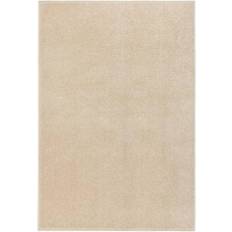 vidaXL gulvtæppe 160x230 kort luv Hvid, Grå, Beige, Brun cm