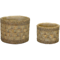 Pots, Plants & Cultivation Melrose International Woven Cement Pot 2-Pack