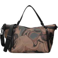 Desigual Polyethylen Håndtaske Med Flere Lommer - Brun