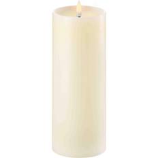 Uyuni Bougies LED Uyuni Kerze Pillar Tiefer Docht 7.8 x 20 cm Ivory Bougie LED