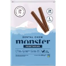 Monster Hundar - Valp Husdjur Monster Dog Dental Chew Vegetarian Large 28-pack