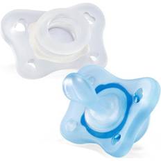 Chicco Nappar & Bitleksaker Chicco Mini Soft Boy napp 0-2 m 2 st