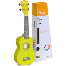 Gula Ukuleler Stagg Soprano Ukulele Lemon Bag