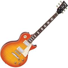 Vintage v100 Vintage V100 Flame Honeyburst