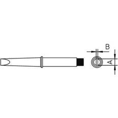 Weller 4CT5A8-1 Loddespids Mejselform, lige Spidsstørrelse 1.6