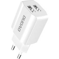 Usb a väggadapter Dudao 2x Usb-a 2.4a Väggadapter