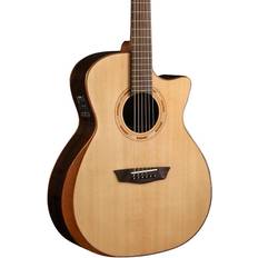 Washburn WCG20SCE-O-U Comfort Series with Arm Rest Solid Spruce Top Acoustic-Electric Guitar Natural