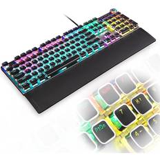 Aula English Keyboards Aula Punk Mechanical Wrist Rest, RGB Rainbow