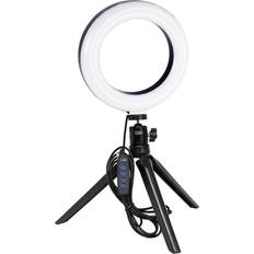 Lighting & Studio Equipment Vidpro RL6 LED 6 Ring Light W/Mini Tripod & Ball Head