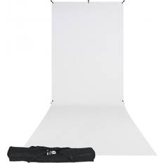 Foto studio bakgrund vit Westcott X-Drop Kit – inkl. 5 x 12 rik vit bakgrund med hög nyckel – 577SK