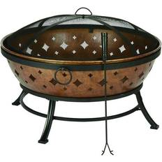 Living accents fire pit Accents 35.8 in. W Steel Noma Round Wood Fire Pit