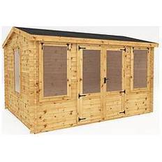 Outbuildings Mercia Garden Products Reverse Apex 13x10 (Building Area ), Pre-set Package