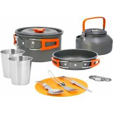 Milestone 11PC Aluminium Camping Cookware Kit