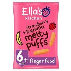 Ella's Kitchen Organic Strawberry & Banana Melty Puffs Baby Snack 6+