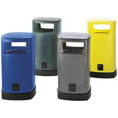 Cleaning Equipment & Cleaning Agents Plastic waste collector for outdoor use, capacity 120 l, WxHxD