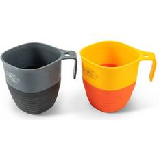 UCO UCO 2-pak Foldbar drikkekop Orange/Sort