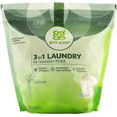 Cleaning Equipment & Cleaning Agents GrabGreen 3 Detergent Pods, Vetiver 132 Pods