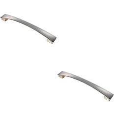 Loops Loops - 2x Curved Bow 192mm Fixing Centres Satin