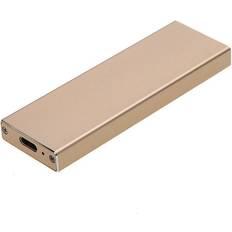 Externe Lagergestelle MicroStorage MSUB3120-80 storage drive enclosure M.2 SSD enclosure Gold