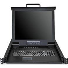 StarTech StarTech.com 17" Skærm Rackmount KVM Console 8 Ports with 17" LCD Monitor KVM console 17" Sort 5 ms