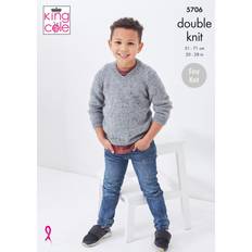 King Cole Children's Sweater & Slipover Knitting Pattern, 5706