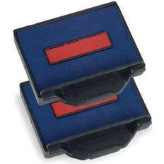 Trodat Trodat 6-50 2db lot de 2 cassettes dencrage swop pad pour tampons 5430 et 5435 (bleu rouge) 002494