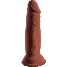 King cock triple density Sexleksaker Pipedream King Cock Plus 6" Triple Density Cock Brown