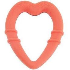 Heart Teether, Gummee Glove Teething Toys, Orange