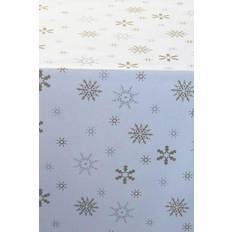 White Tablecloths Homescapes Cotton Christmas Snowflake Tablecloth White, Gold