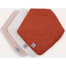 Babydekens Lässig Halstuch Mull (3 Stk) Bandana, Powder Pink Milky Rust (2)