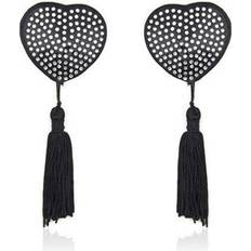 Butt plugs Sexlegetøj på tilbud Toyz4Lovers Heart Shine Nipples Tassels Black