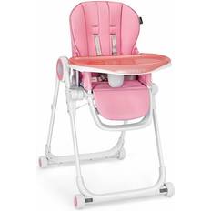 Costway Baby High Chair Foldable Feeding Chair 6 Adjustable Heights 3-Position Backrest