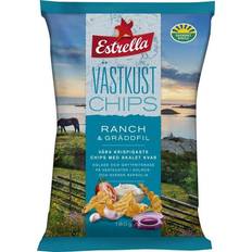 Estrella Fødevarer Estrella Vestkystchips Ranch & Cremefraiche 180