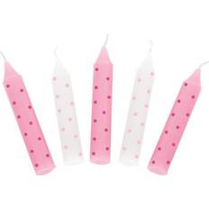 Red Birthday Trains Goki Birthday Candles Pink Dots