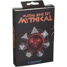 Brætspil Q Workshop Metal Dice Set Mythical Metal Rollespilsterninger Q-Workshop