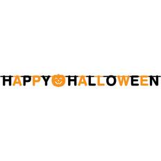 Globos Kirjainköynnös Happy Halloween Musta Oranssi