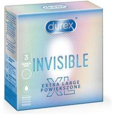 Kondomer xl Sexleksaker Durex Invisible XL 3 styck Slät