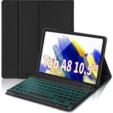 Wireless Magnetic Bluetooth Keyboard with Case for Samsung Tab A8 (German)