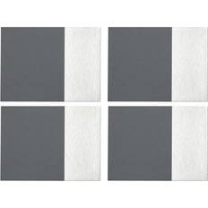 Argent Chiffons & Tissus Premier Housewares Leather Effect Set de table Argent, Gris