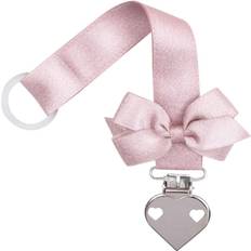 Glitter w. Bow/Heart Pacifier Holder