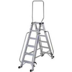 Werner 6 tread step ladders Werner 6 Tread Aluminium Platform Step Ladder (H)2.11M