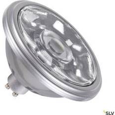 SLV Lyskilder SLV QPAR111 GU10, LED-lyskilde sølv 12,5W 3000K CRI90 10°